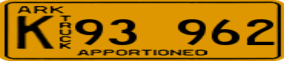 Trailer License Plate
